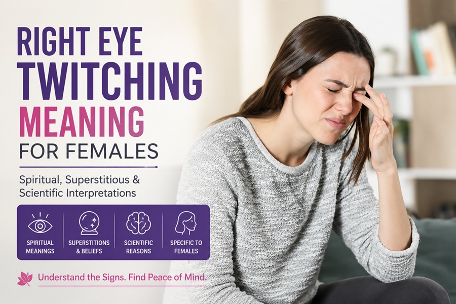 Right Eye Twitching Meaning for Females