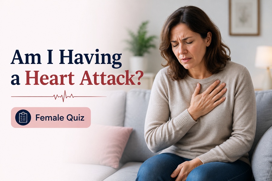 am i having a heart attack female quiz