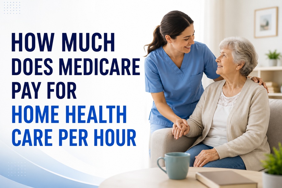 how much does medicare pay for home health care per hour